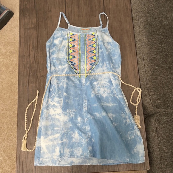 Blue/Aztec Pattern Flying Tomato Dress - Picture 1 of 9